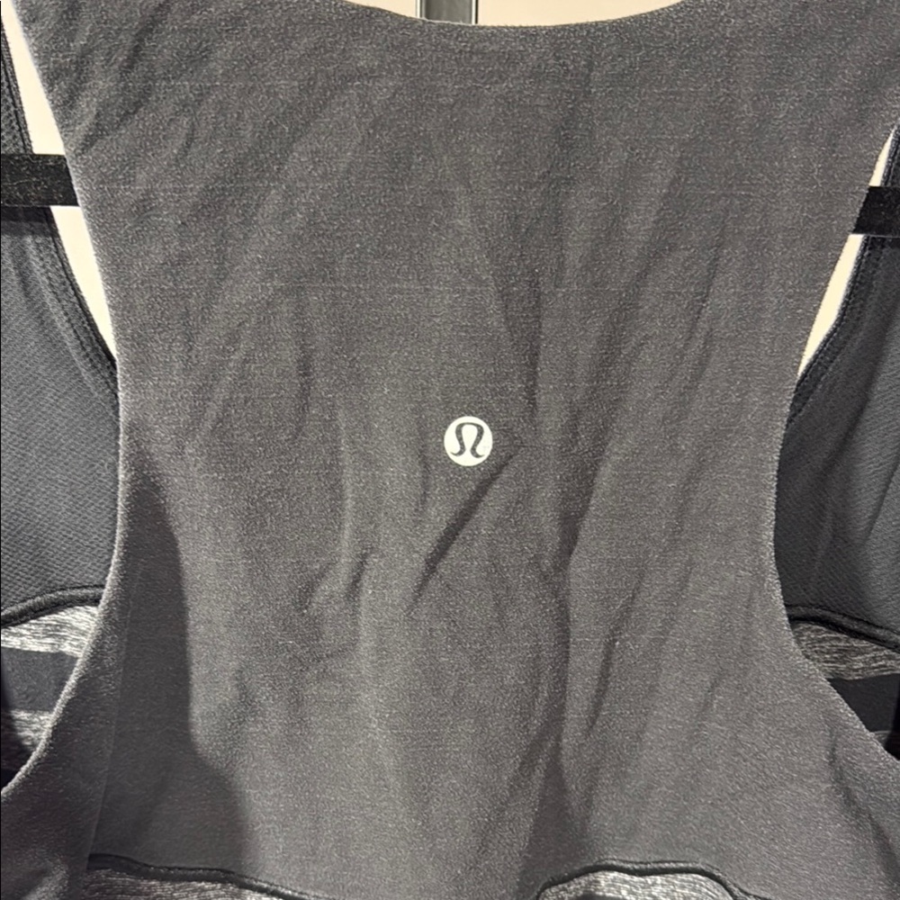 Lululemon Athletica Black and Gray Fitted Tank Top - Picture 3 of 3